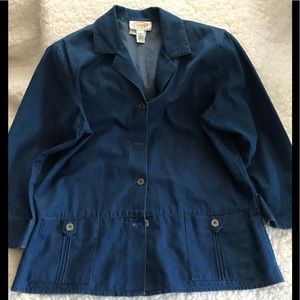 🌸Talbots women’s blue jean coat